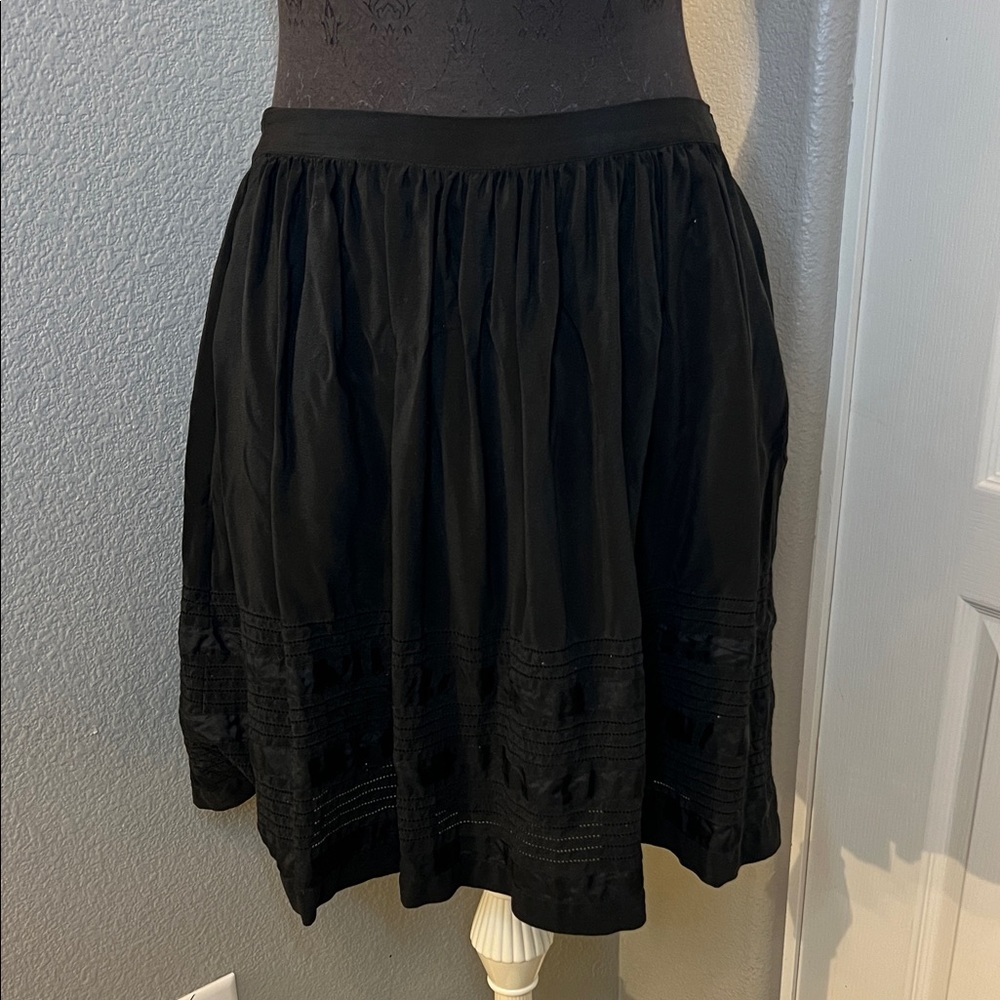 Size 12 Theory Black A-Line Skirt